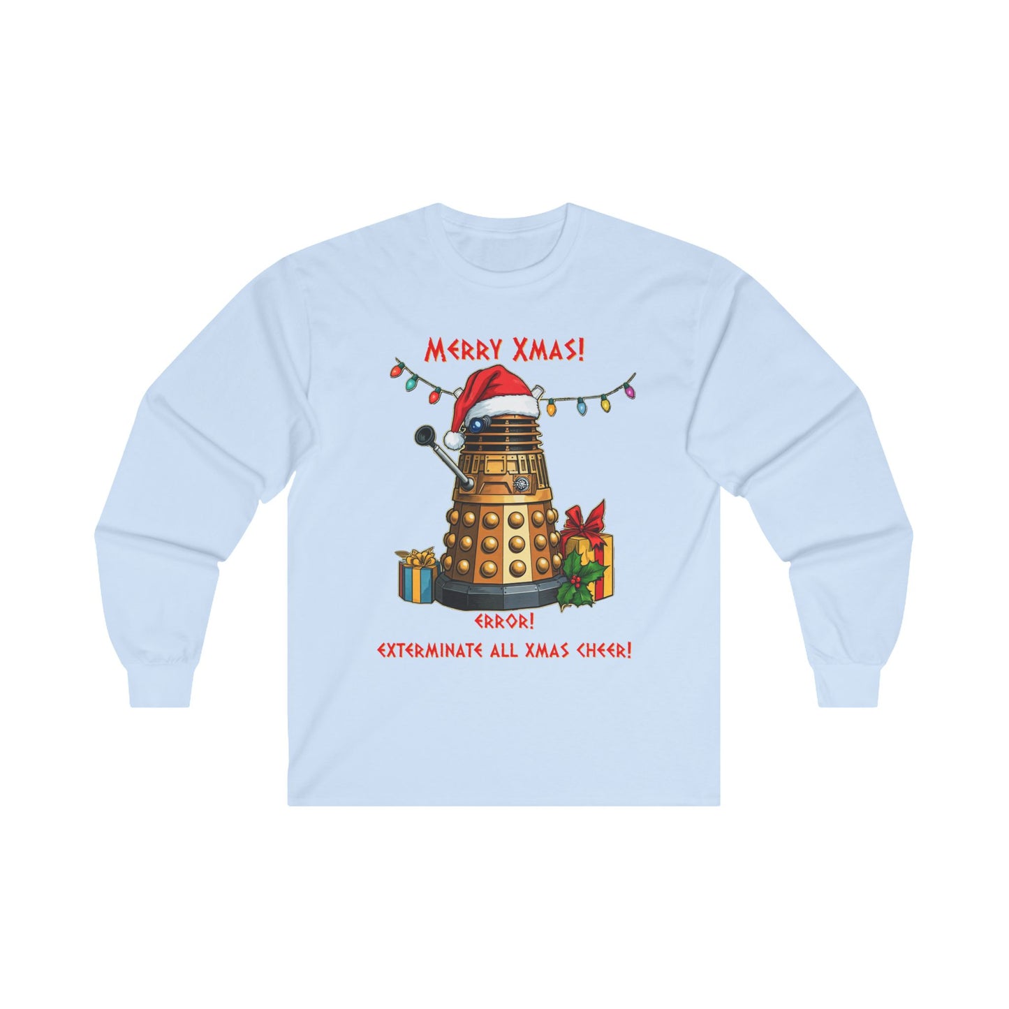 Very Confused Xmas Dalek Long Sleeve T-shirt