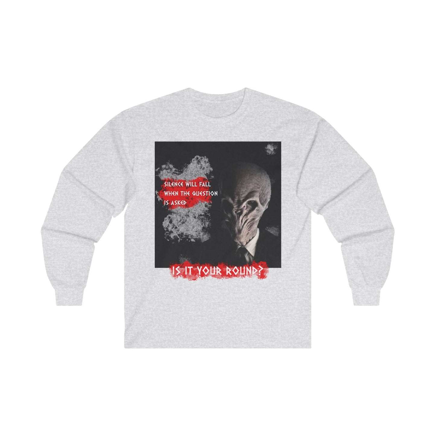 The Silence asking "The Question" Long Sleeve T-shirt